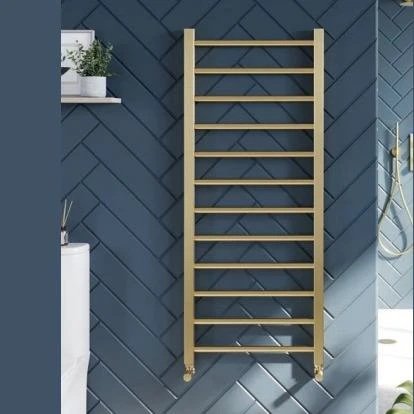 Ancona Burshed Brass Towel Rail