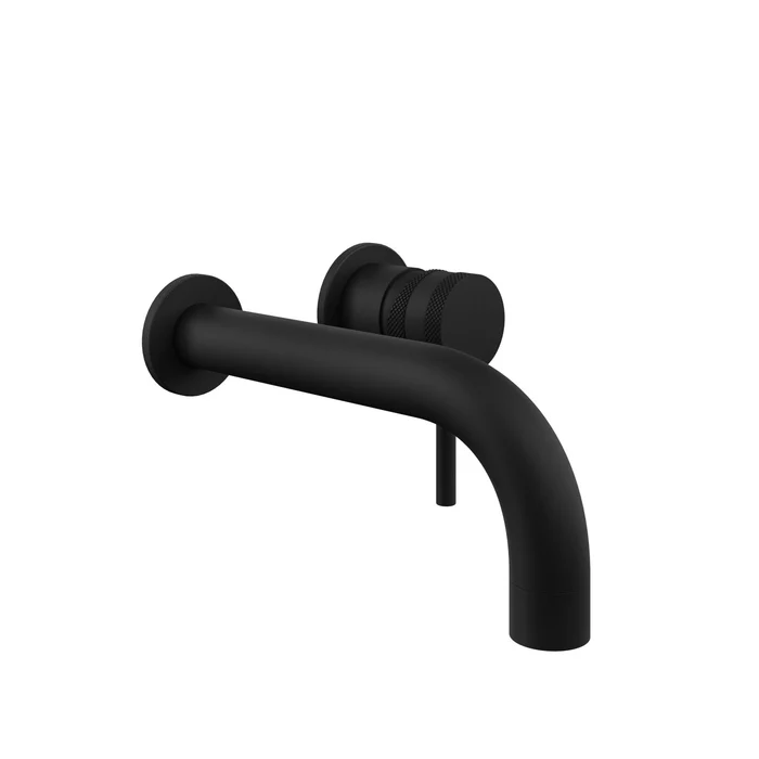 Pisa Black Wall Mounted Basin Tap