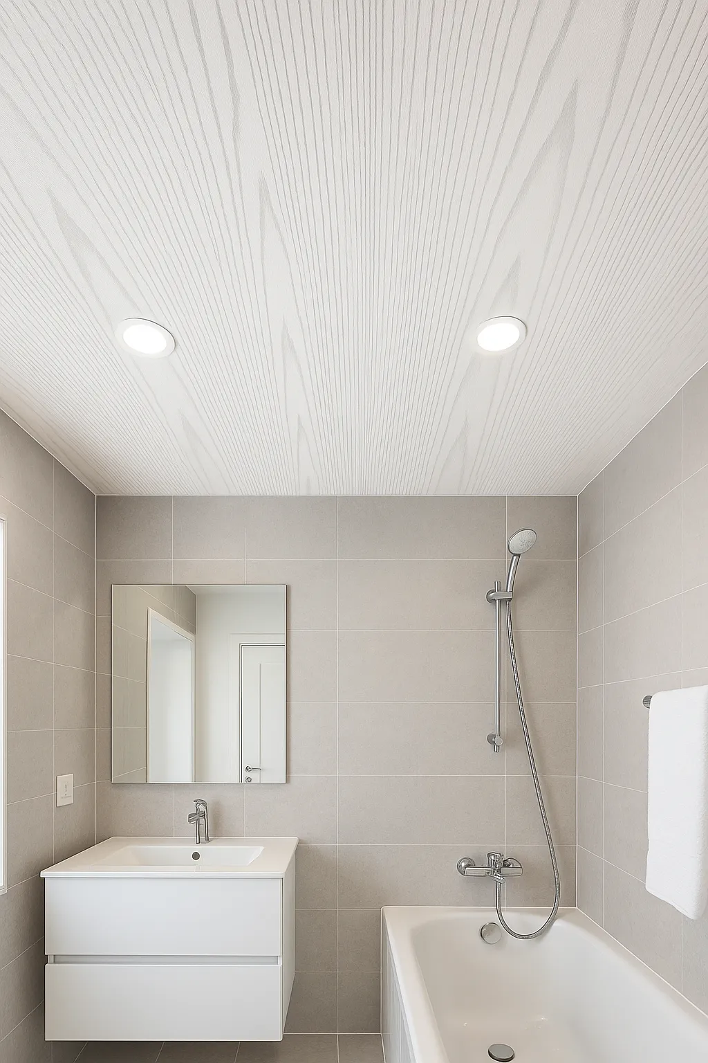 White Ash Matt 4m Ceiling Panels