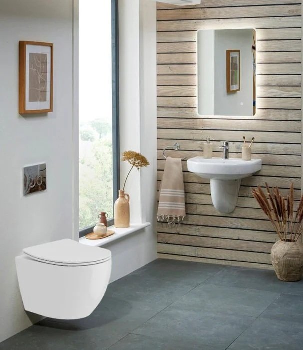 Wall Hung Toilet, Frame & Button Pack