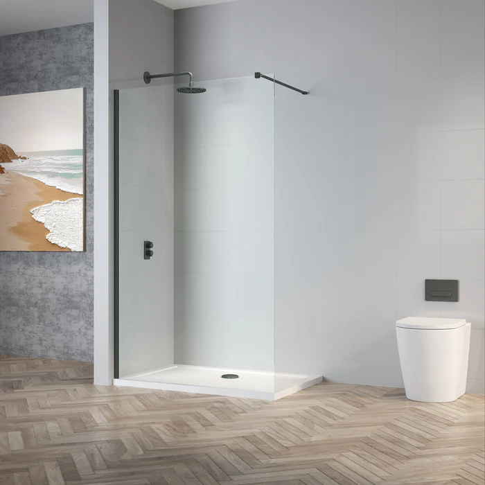 1000mm Gun Metal Wet Room Enclosure