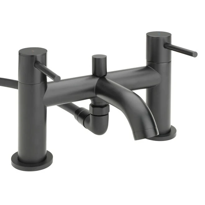 Piza Bath Shower Mixer Tap Black