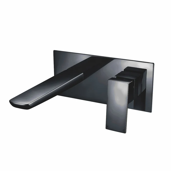 Ravena Black Wall Mounted Basin Tap