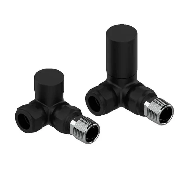 Corner Black Radiator Valves