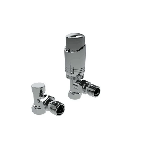 Chrome Angled Thermostatic Valves