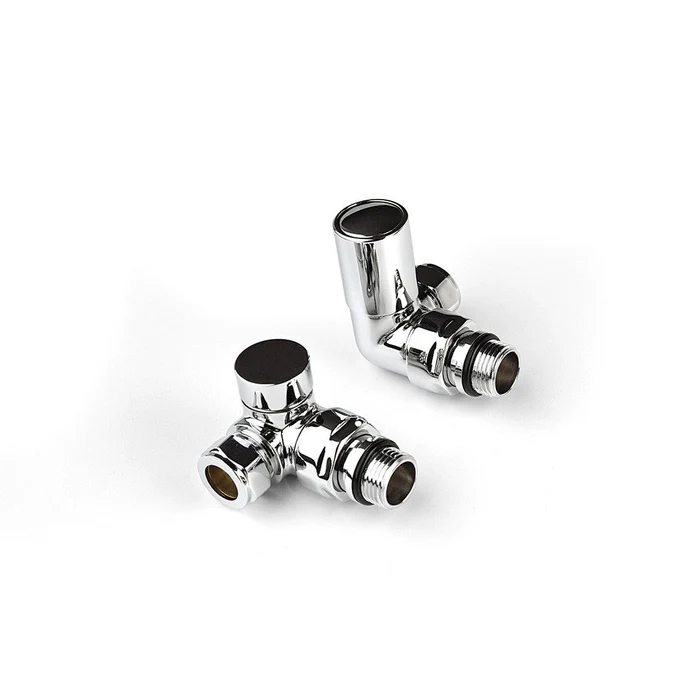 Chrome Corner Radiator Valves