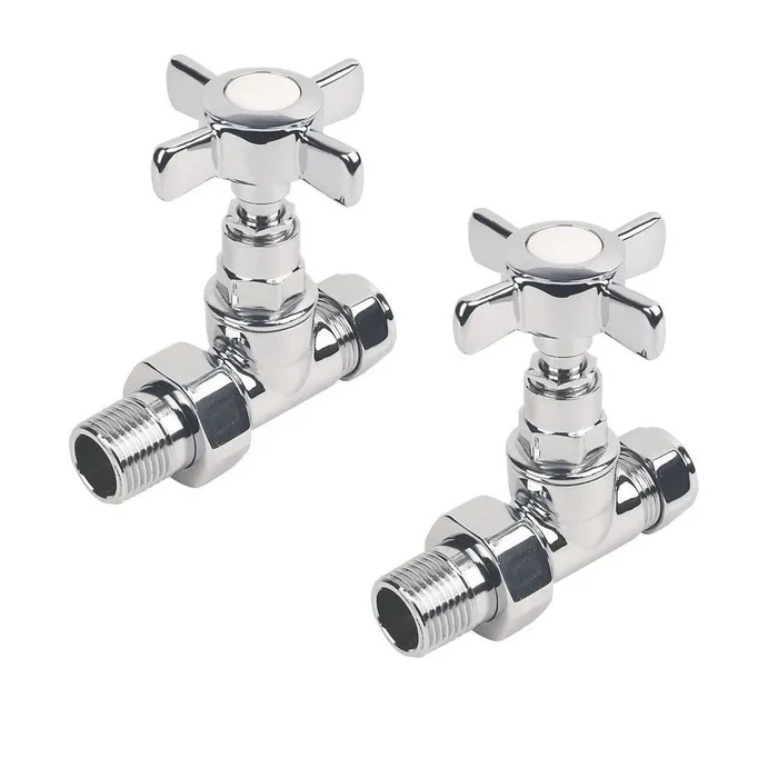 Traditional Cross Head Straight Radiator Valves