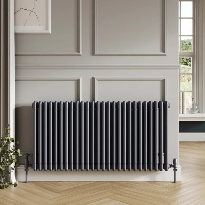 2 Column Horizontal Radiator 600 x 1010mm Anthracite
