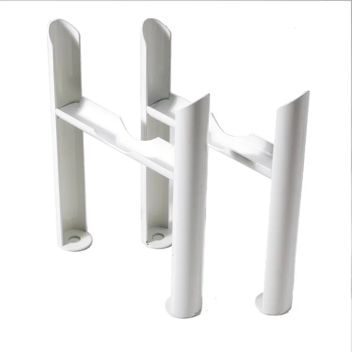 White Support Legs for 2 Column Radiators