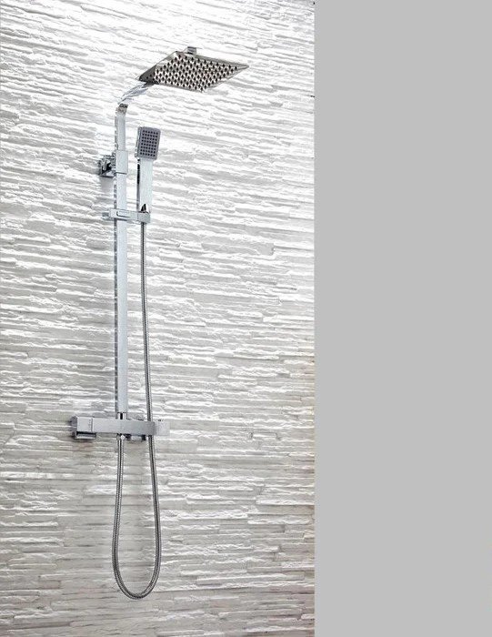 Flow Chrome T-Bar Drench Shower
