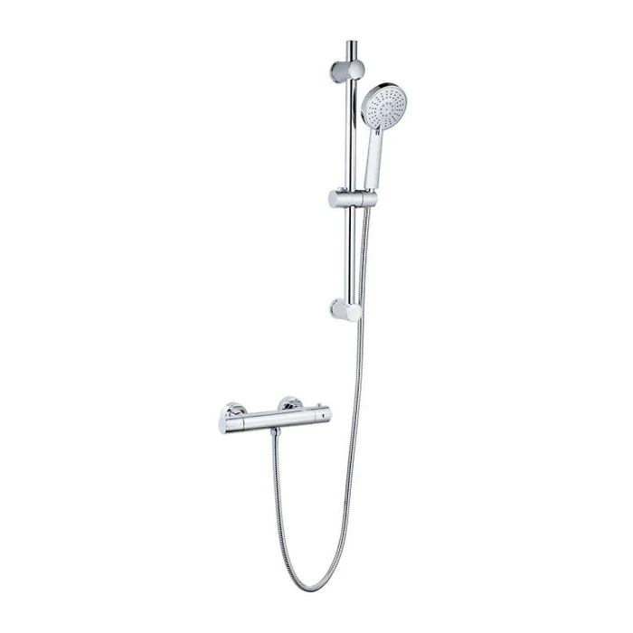 Premium T-Bar Shower with rail, hose and head