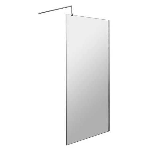 1100mm Wet Room Screen Enclosure Chrome
