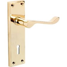 Victorian Scroll Lever Lock Handle