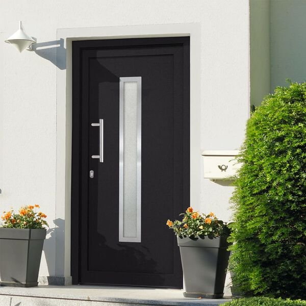 vidaXL Front Door Anthracite 108x208 cm