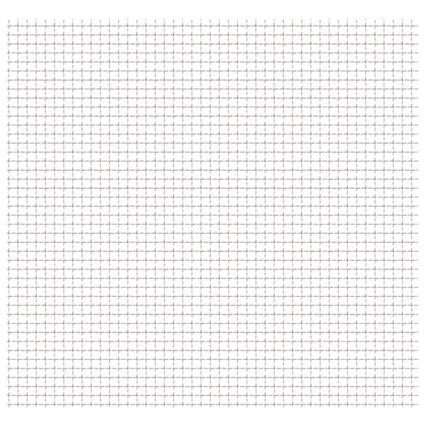 vidaXL Crimped Garden Wire Fence Stainless Steel 50x50 cm 11x11x2 mm