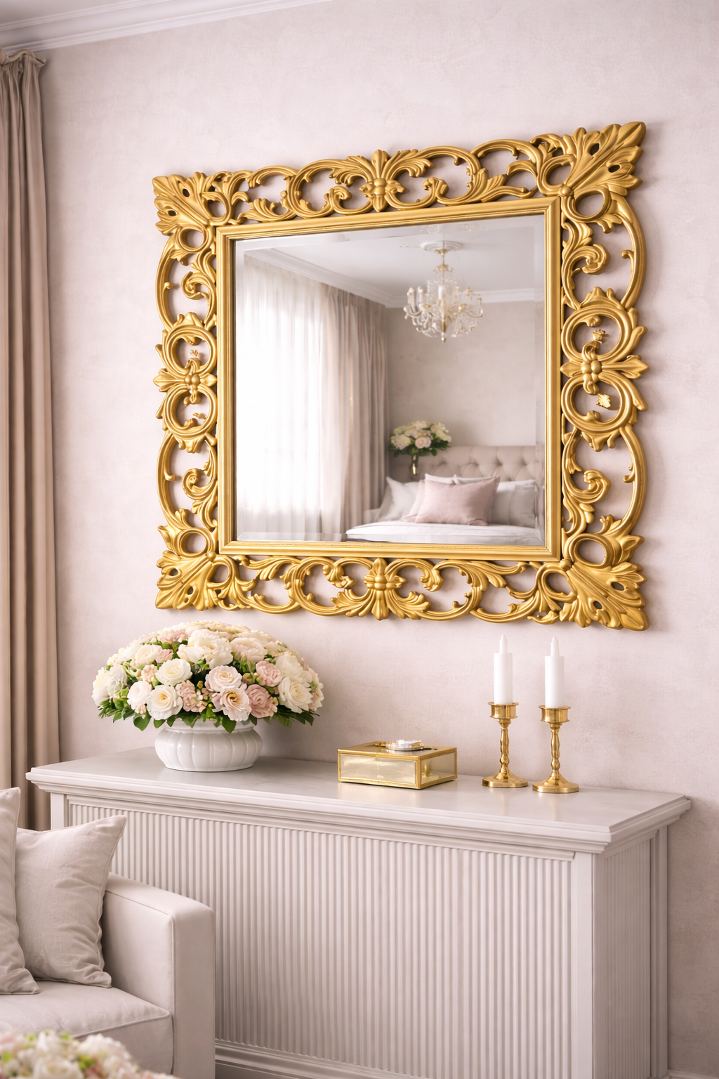 Baroque-style mirror