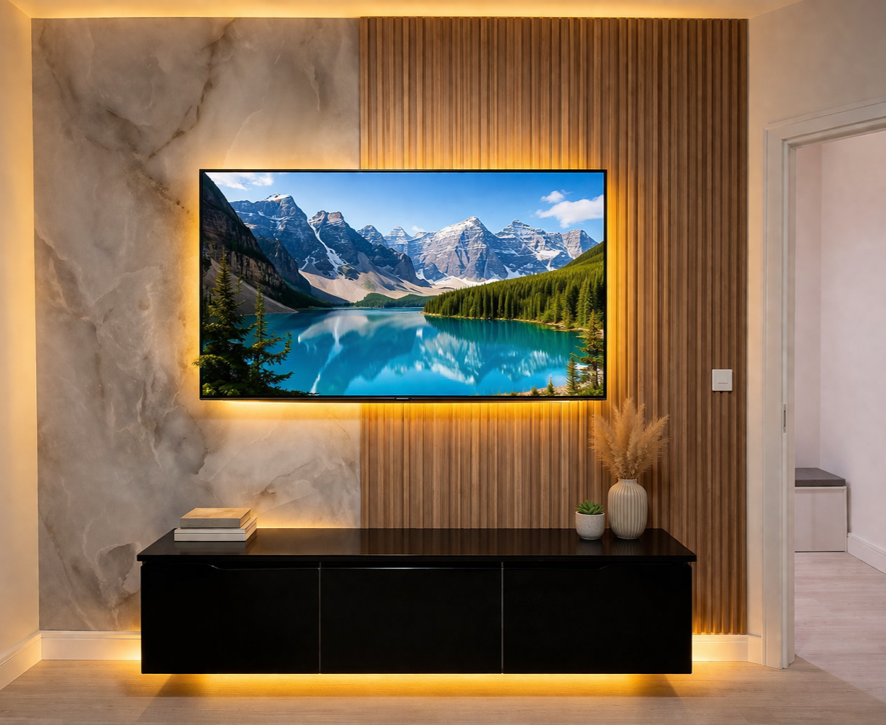 Luxury TV Wall Panel Design